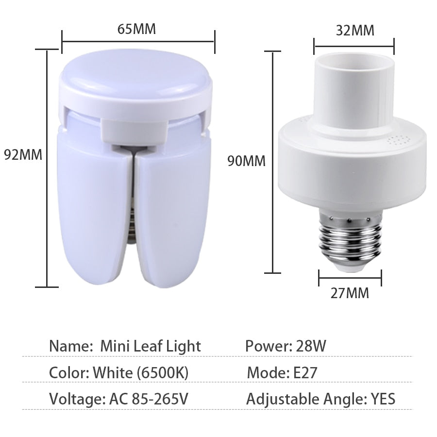 Foldable Fan Blade Led Light Bulb