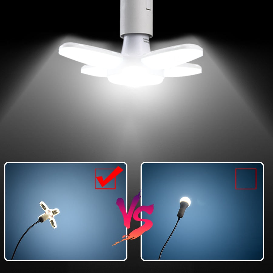 Foldable Fan Blade Led Light Bulb