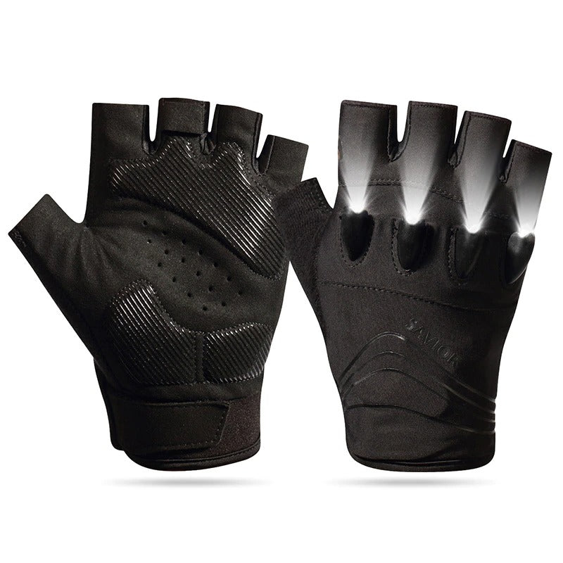 Rechargeable Mountain bike LED Flashlight Cycling Gloves